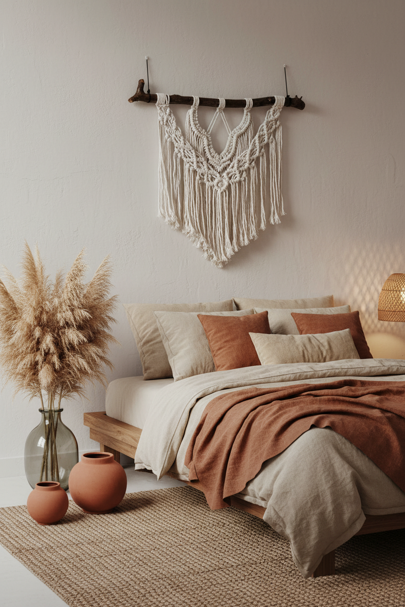 Painel Asas do Vento - Quarto boho